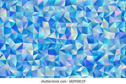Light BLUE vector shining triangular pattern. Colorful illustration in abstract style with gradient. Triangular pattern for your business design.