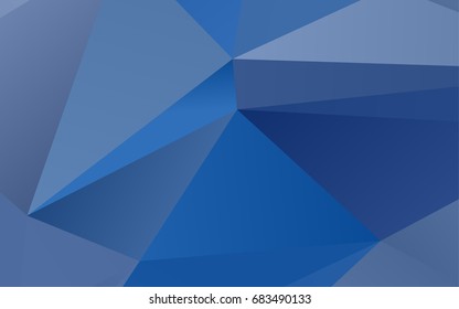 Light BLUE vector shining triangular background. A vague abstract illustration with gradient. The polygonal design can be used for your web site.
