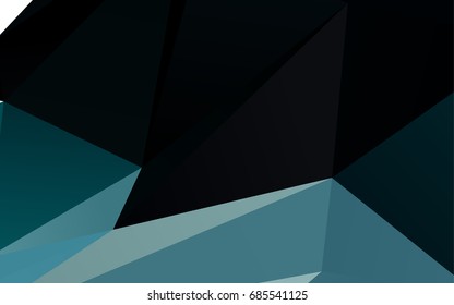 Light BLUE vector shining triangular background. Modern geometrical abstract illustration with gradient. Brand-new style for your business design.