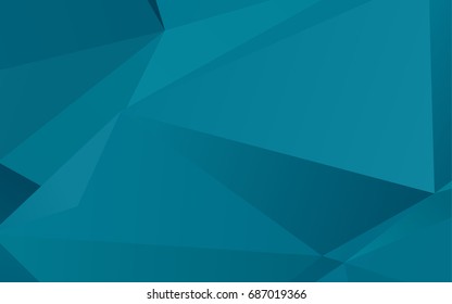 Light BLUE vector shining triangular pattern. A completely new color illustration in a vague style. Brand-new design for your business.