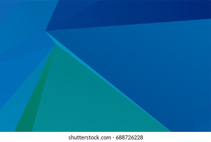 Light BLUE vector shining triangular background. Colorful abstract illustration with gradient. The completely new template can be used for your brand book.