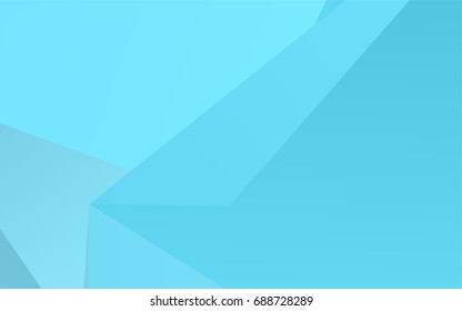 Light BLUE vector shining triangular pattern. Geometric illustration in Origami style with gradient.  Brand-new design for your business.