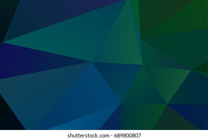 Light BLUE vector shining triangular background. An elegant bright illustration with gradient. The polygonal design can be used for your web site.