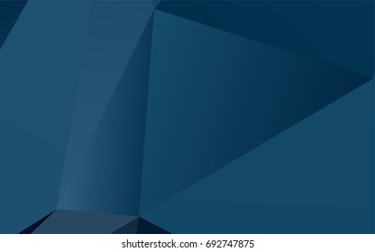 Light BLUE vector shining triangular background. Colorful illustration in abstract style with gradient. The completely new template can be used for your brand book.