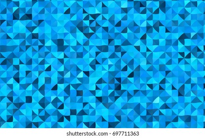 Light BLUE vector shining triangular template. Creative geometric illustration in Origami style with gradient. Triangular pattern for your business design.