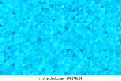 Light BLUE vector shining triangular pattern. Colorful abstract illustration with gradient. A completely new design for your business.