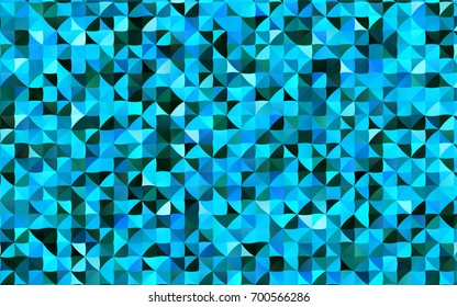 Light BLUE vector shining triangular background. Colorful abstract illustration with gradient. The completely new template can be used for your brand book.