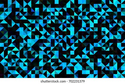 Light BLUE vector shining triangular background. Colorful abstract illustration with gradient. The best triangular design for your business.