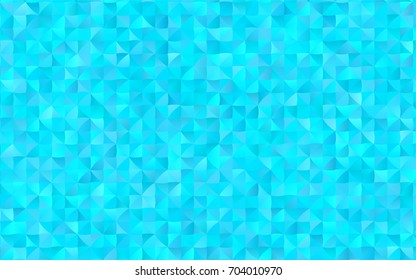 Light BLUE vector shining triangular template. Modern geometrical abstract illustration with gradient. The completely new template can be used for your brand book.