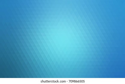 Light BLUE vector shining triangular template. Shining illustration, which consist of triangles. The elegant pattern can be used as part of a brand book.