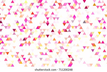 Light BLUE vector shining triangular pattern. A vague abstract illustration with gradient. Brand-new style for your business design.
