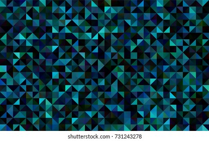 Light BLUE vector shining triangular background. Glitter abstract illustration with an elegant design. The template can be used as a background for cell phones.