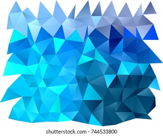 Light BLUE vector shining triangular template. Colorful illustration in abstract style with gradient. A completely new design for your business.