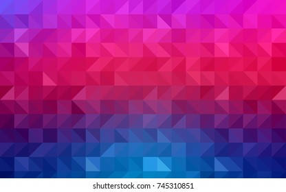 Light BLUE vector shining triangular pattern. Glitter abstract illustration with an elegant design. The textured pattern can be used for background.