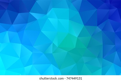 Light BLUE vector shining triangular background. Colorful illustration in abstract style with gradient. Brand-new design for your business.