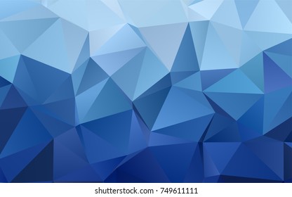 Light BLUE vector shining triangular template. Brand-new colored illustration in blurry style with gradient. The completely new template can be used for your brand book.