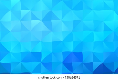 Light BLUE vector shining triangular template. Colorful abstract illustration with gradient. Triangular pattern for your business design.