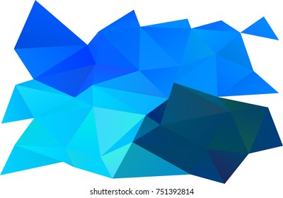 Light BLUE vector shining triangular template. Brand-new colored illustration in blurry style with gradient. A completely new template for your business design.