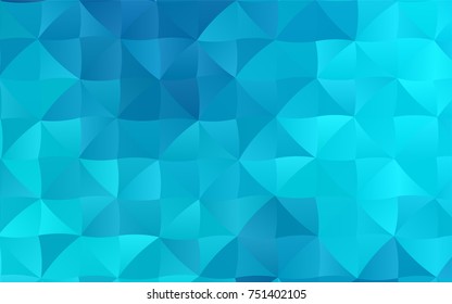 Light BLUE vector shining triangular template. A completely new color illustration in a vague style. Triangular pattern for your business design.