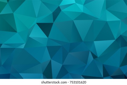 Light BLUE vector shining triangular template. An elegant bright illustration with gradient. Brand-new style for your business design.