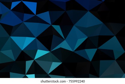 Light BLUE vector shining triangular template. Colorful abstract illustration with gradient. The completely new template can be used for your brand book.