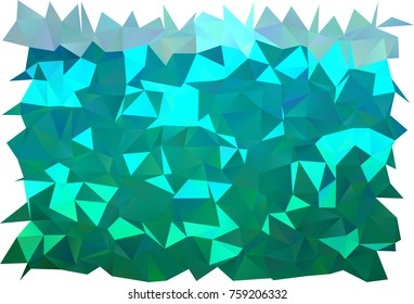 Light BLUE vector shining triangular pattern. A sample with polygonal shapes. The polygonal design can be used for your web site.