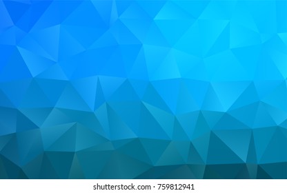 Light BLUE vector shining triangular template. Brand-new colored illustration in blurry style with gradient. Brand-new style for your business design.