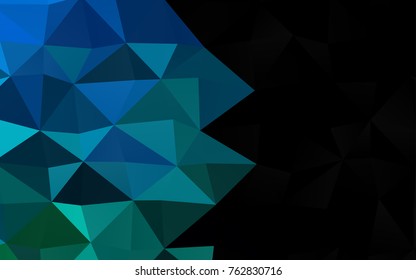 Light BLUE vector shining triangular background. An elegant bright illustration with gradient. The completely new template can be used for your brand book.