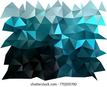 Light BLUE vector shining triangular template. Creative illustration in halftone style with gradient. The polygonal design can be used for your web site.