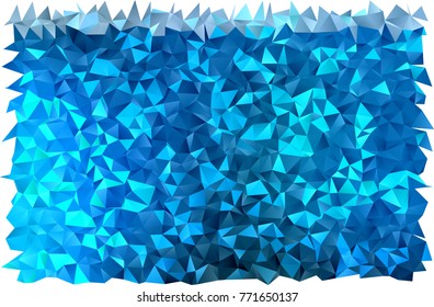 Light BLUE vector shining triangular background. A sample with polygonal shapes. A completely new template for your business design.