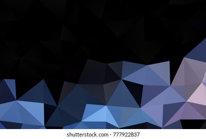 Light BLUE vector shining triangular pattern. Glitter abstract illustration with an elegant design. The textured pattern can be used for background.