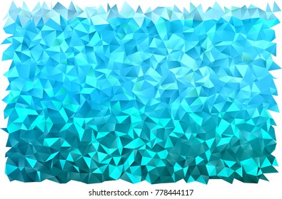 Light BLUE vector shining triangular background. Shining colored illustration in a brand-new style. A completely new template for your business design.