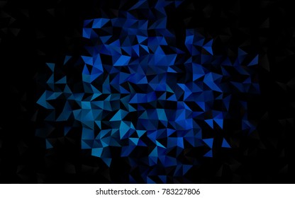 Light BLUE vector shining triangular background. Brand-new colored illustration in blurry style with gradient. The elegant pattern can be used as part of a brand book.