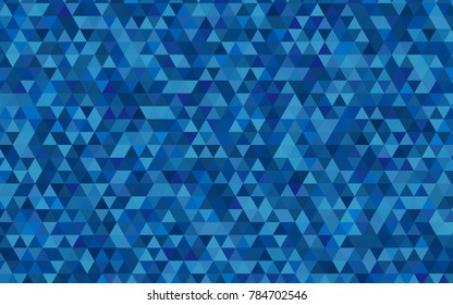 Light BLUE vector shining triangular pattern. A completely new color illustration in a vague style. The elegant pattern can be used as part of a brand book.