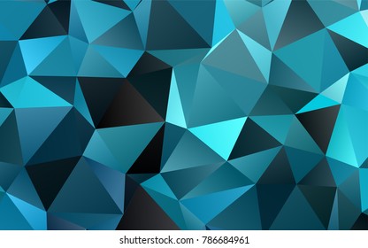 Light BLUE vector shining triangular template. Brand-new colored illustration in blurry style with gradient. The elegant pattern can be used as part of a brand book.