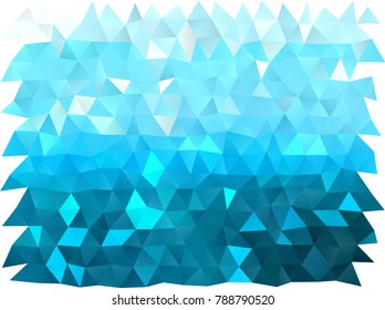 Light BLUE vector shining triangular template. Colorful abstract illustration with gradient. The textured pattern can be used for background.