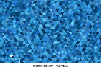 Light BLUE vector shining triangular template. Colorful illustration in abstract style with gradient. A completely new template for your business design.