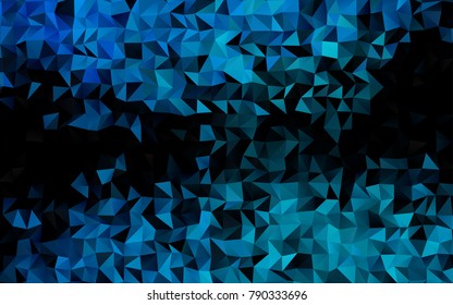 Light BLUE vector shining triangular template. Colorful illustration in abstract style with gradient. Triangular pattern for your business design.