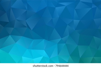 Light BLUE vector shining triangular template. Creative geometric illustration in Origami style with gradient. The best triangular design for your business.
