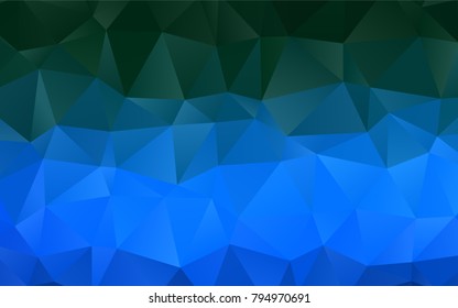 Light BLUE vector shining triangular template. Glitter abstract illustration with an elegant design. The elegant pattern can be used as part of a brand book.
