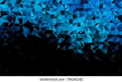 Light BLUE vector shining triangular template. An elegant bright illustration with gradient. The best triangular design for your business.