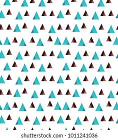 Light blue vector of small triangles on white background. Illustration of abstract texture of triangles. Pattern design for banner, poster, cover and textile
