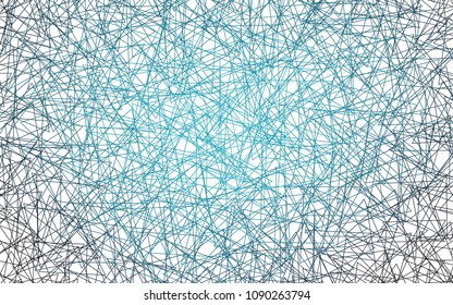 Light BLUE vector of small triangles on white background. Illustration of abstract texture of triangles. Pattern design for banner, poster, cover.