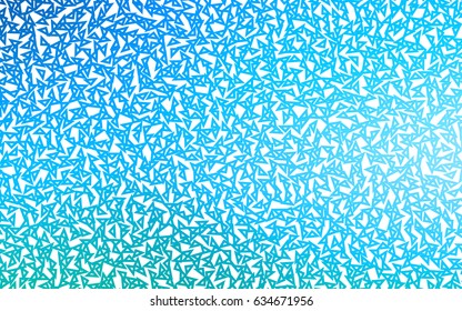 Light BLUE vector of small triangles on white background. Illustration of abstract texture of triangles. Pattern design for banner, poster, cover. Light BLUE vector of small triangles on white background. Illustration of abstract texture of triangles. Pattern design for banner, poster, cover.