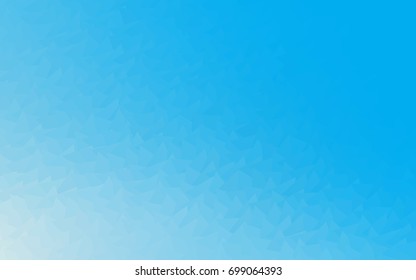 Light BLUE vector of small triangles on white background. Illustration of abstract texture of triangles. Pattern design for banner, poster, cover.