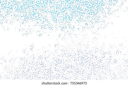 Light BLUE vector of small triangles on white background. Illustration of abstract texture of triangles. Pattern design for banner, poster, cover.
