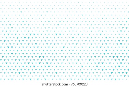 Light BLUE vector of small triangles on white background. Illustration of abstract texture of triangles. Pattern design for banner, poster, cover. Light BLUE vector of small triangles on white background. Illustration of abstract texture of triangles. Pattern design for banner, poster, cover.