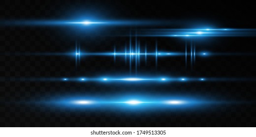 Light blue vector special effect. Glowing beautiful bright lines on a dark background.