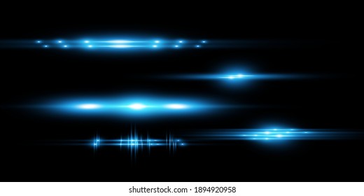 Light blue vector special effect. Glowing beautiful bright lines on a dark background.	
