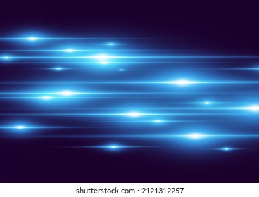 Light blue vector special effect. Glowing beautiful bright lines on a dark background.